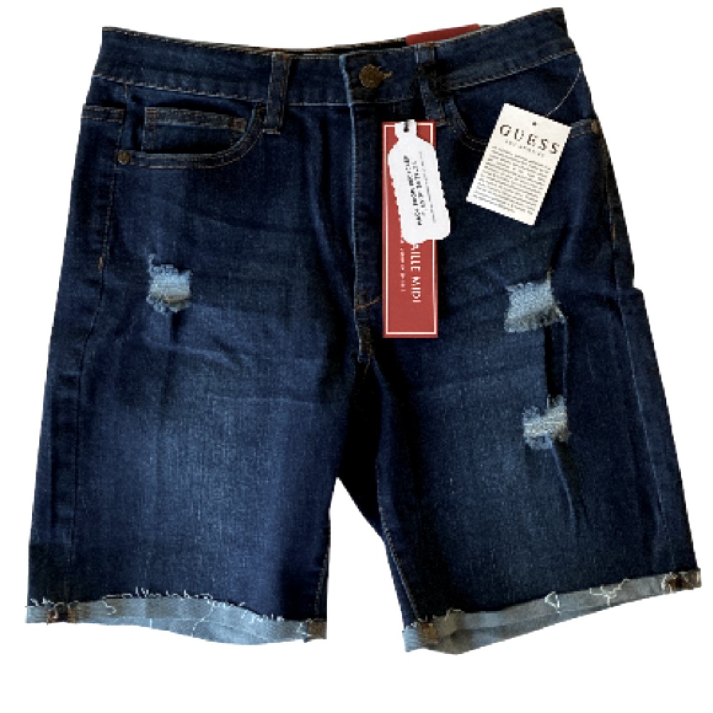 Guess Blue Jean Shorts Sz: 28 NWT